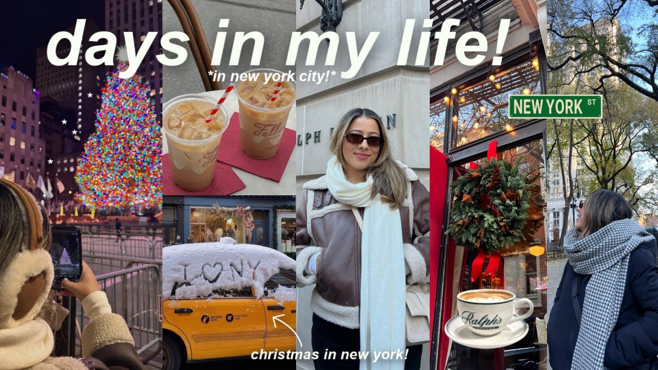 Experience the Magic of Christmas in New York City 🎄 | Cozy Coffee Shops & Iconic Sights