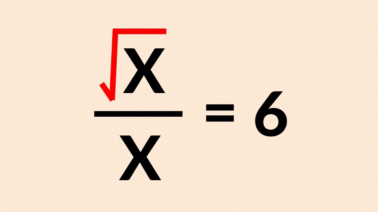 A Nice Algebra Problem | Find X