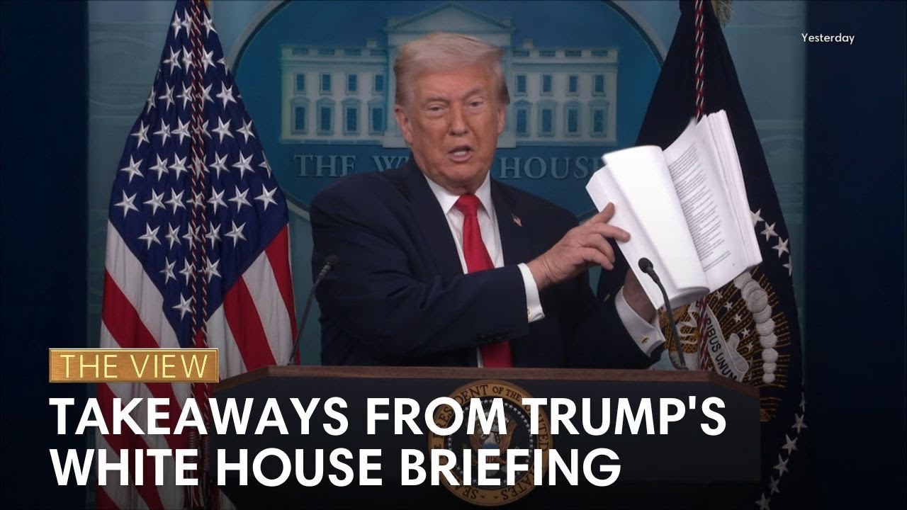 Trump's White House Briefing Highlights | The View
