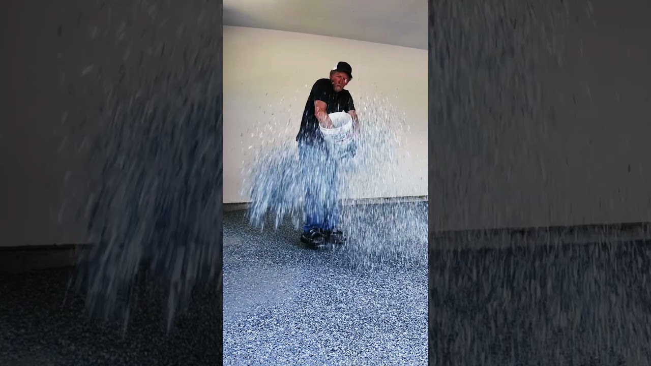 Epoxy & Polyaspartic Flake Garage Floor 🚗