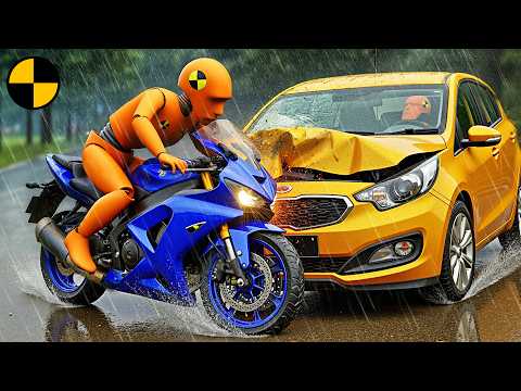 Most Epic Hydroplaning & Wet Road Crashes #3 in BeamNG.drive