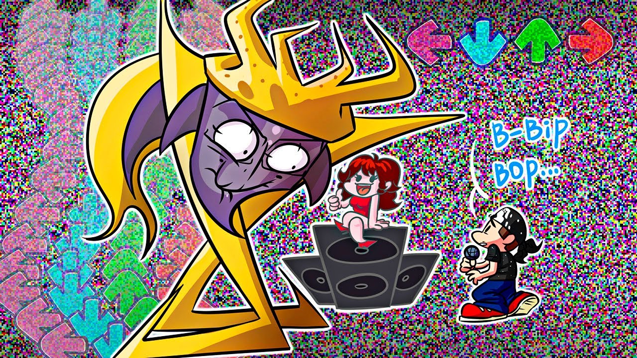 Обзор и прохождение Friday Night Funkin' vs. StareCrown мод на русском