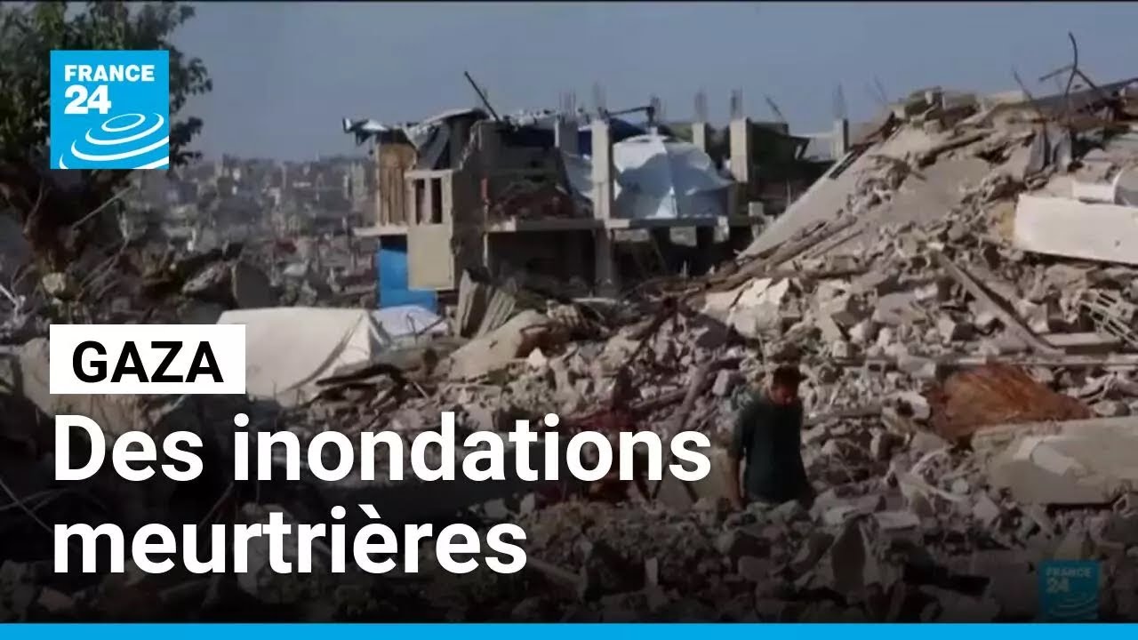 Gaza : le territoire ravagé par la guerre en proie aux inondations • FRANCE 24
