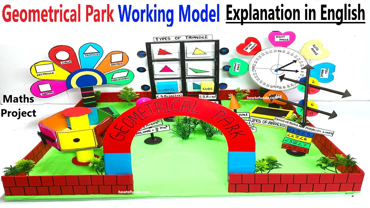 Geometrical Park Working Model Explanation for Maths Exhibition