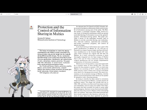 Protection and the Control of Information Sharing in Multics