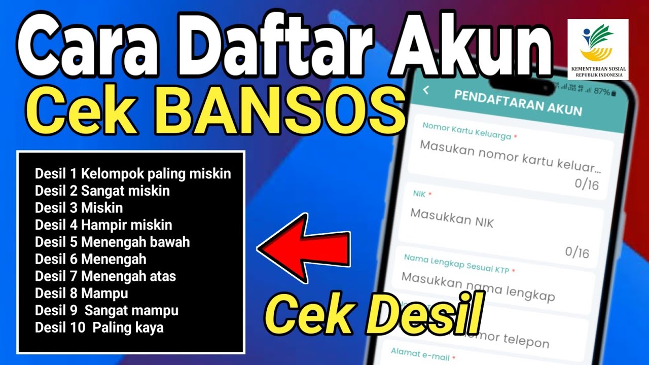 Cara Daftar Akun Di Aplikasi Cek BANSOS
