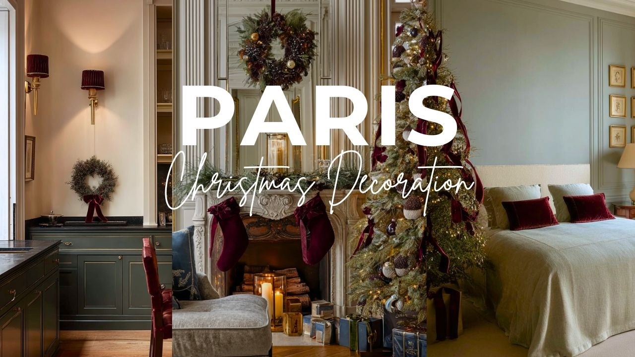 Creating PARIS Aesthetics At Home For CHRISTMAS | Elegant Chic Christmas Decoration Ideas