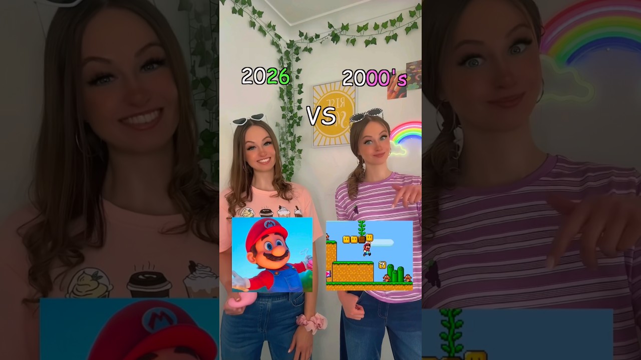 2026 VS 2000''s TREND!!🫢⁉️ #nostalgia #2000s #2026 #throwback