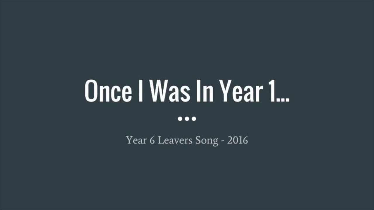 Once I Was in Year 1 🎶 - Lyric Video