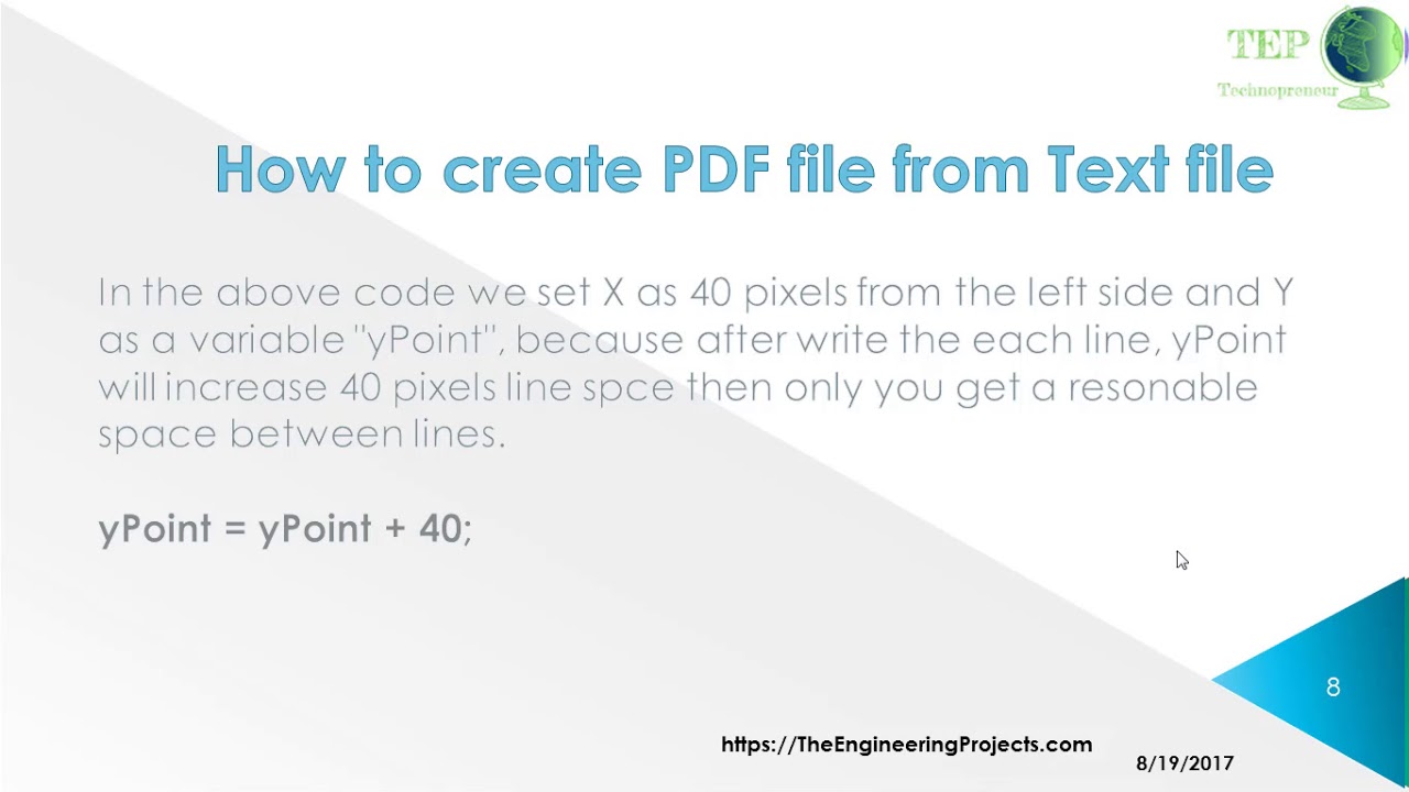 094 Create PDF from Text in C# with Pdfsharp