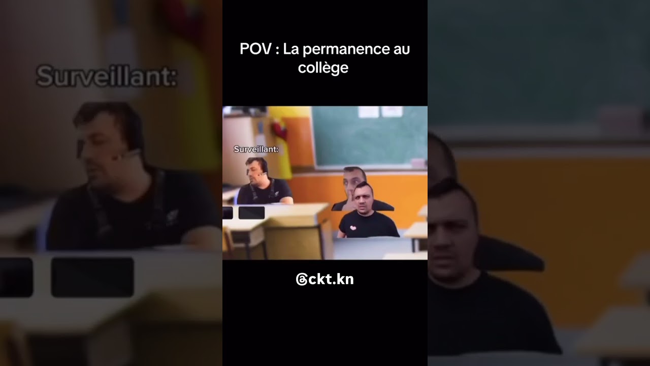 LA PERMANENCE AU COLLÈGE #humour #humourfrancais #drolehumour #snap #memes #humoriste
