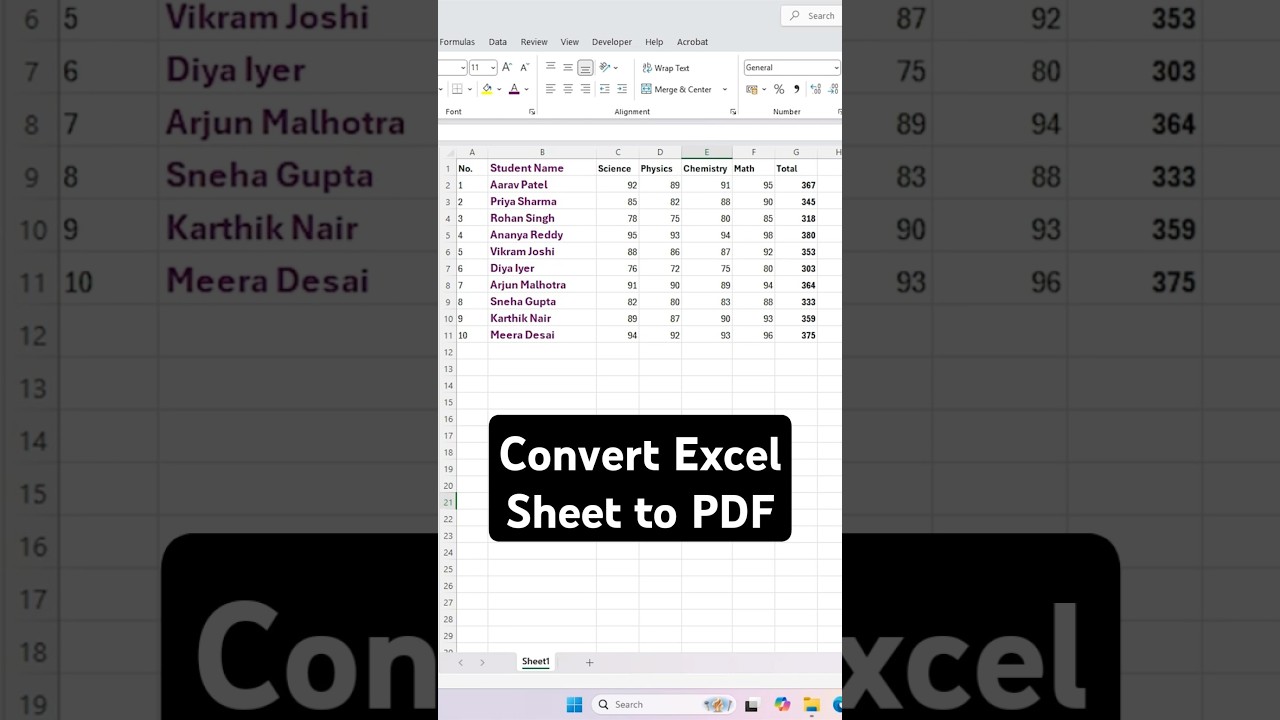 Easiest Way to Convert Excel Sheets to PDF 📄