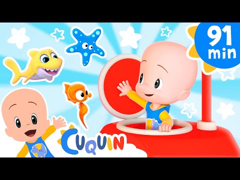 El submarino de Cuquín girando va 🦞y más canciones infantiles para bebés con Cleo y Cuquín