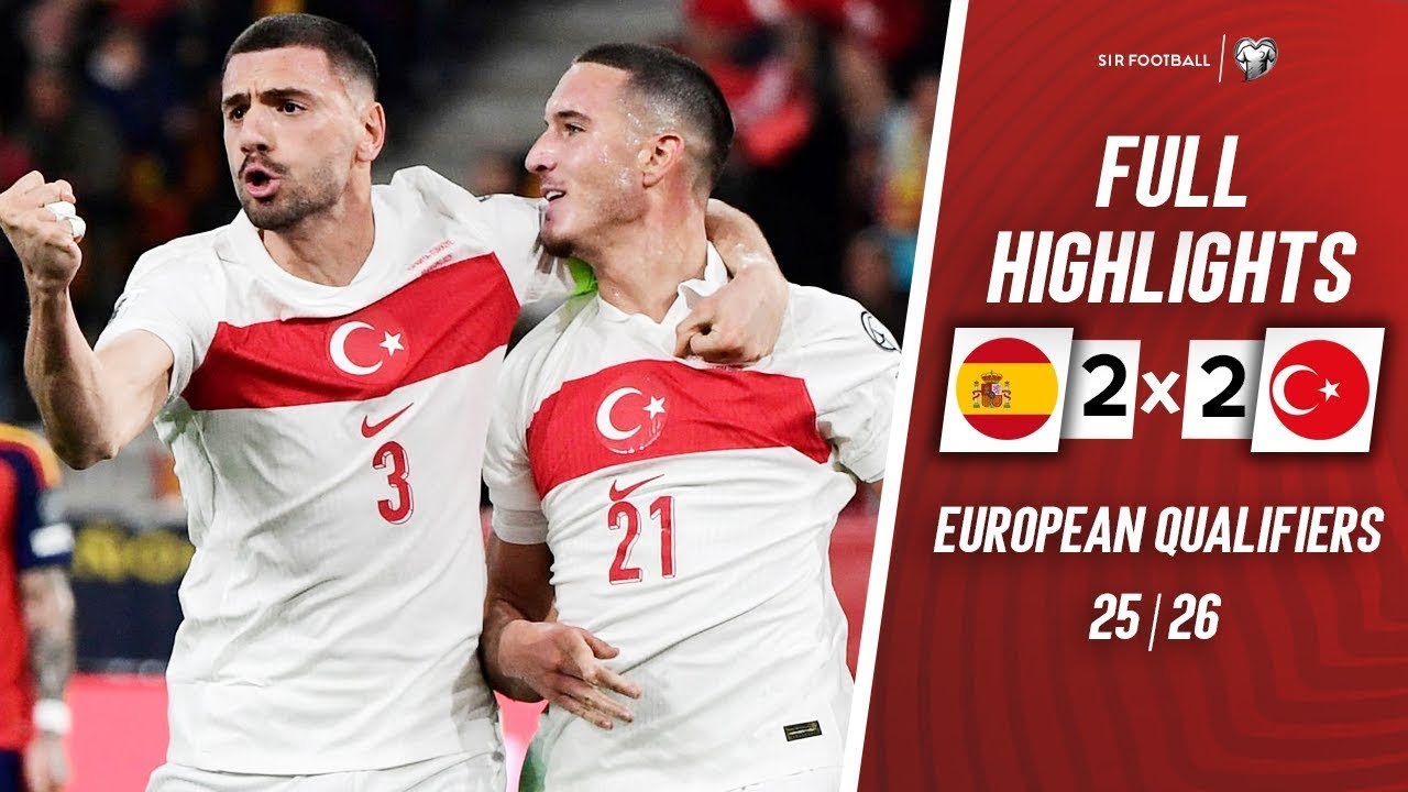 Spain vs Turkey 2-2 Highlights & Goals ⚽
