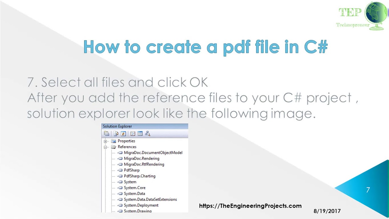 093 - How to create a pdf file in C#