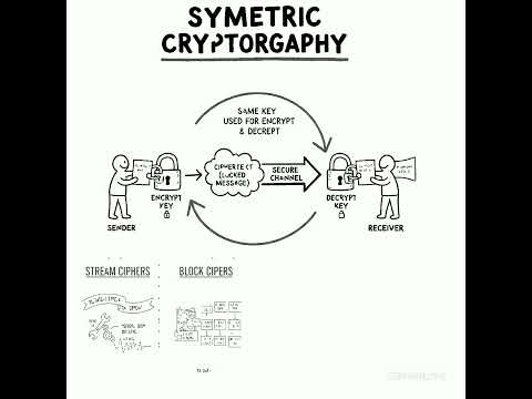 Confidentiality: Symmetric key Encryption #cybersecurity #cryptography #encryption #education