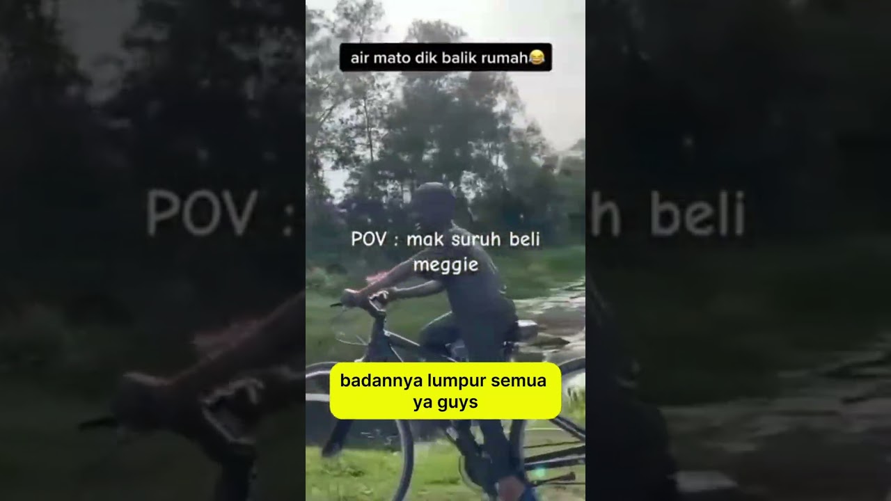 Momen Lucu Bocil Naik Sepeda dengan Gigi Nampak Cuma 💥 #Kocak #Sepeda