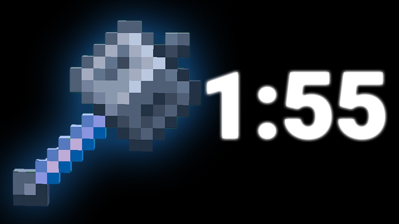 Minecraft MACE Speedrun in 1:55 – Top 3 Worldwide & Top 1 Indonesia! ⚔️