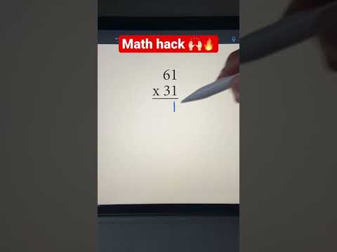 Multiplication Math Hack for 2-Digit Numbers Ending in 1 (Mental Math Trick) #shorts #math #maths