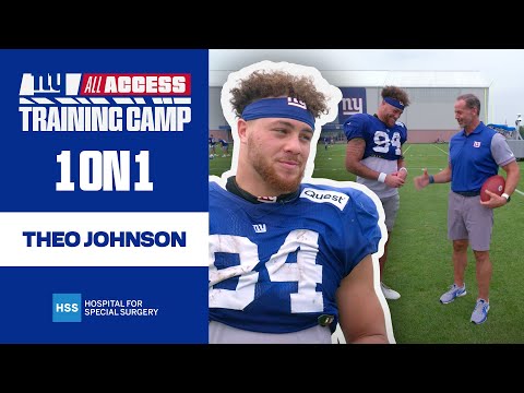 Theo Johnson 1-on-1 with Shaun O'Hara | New York Giants
