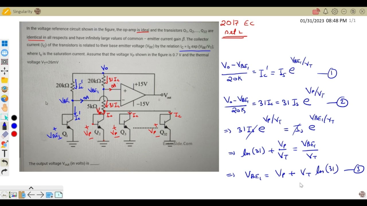 GATE 2017 EC OpAmp & Analog Circuits Doubts #8