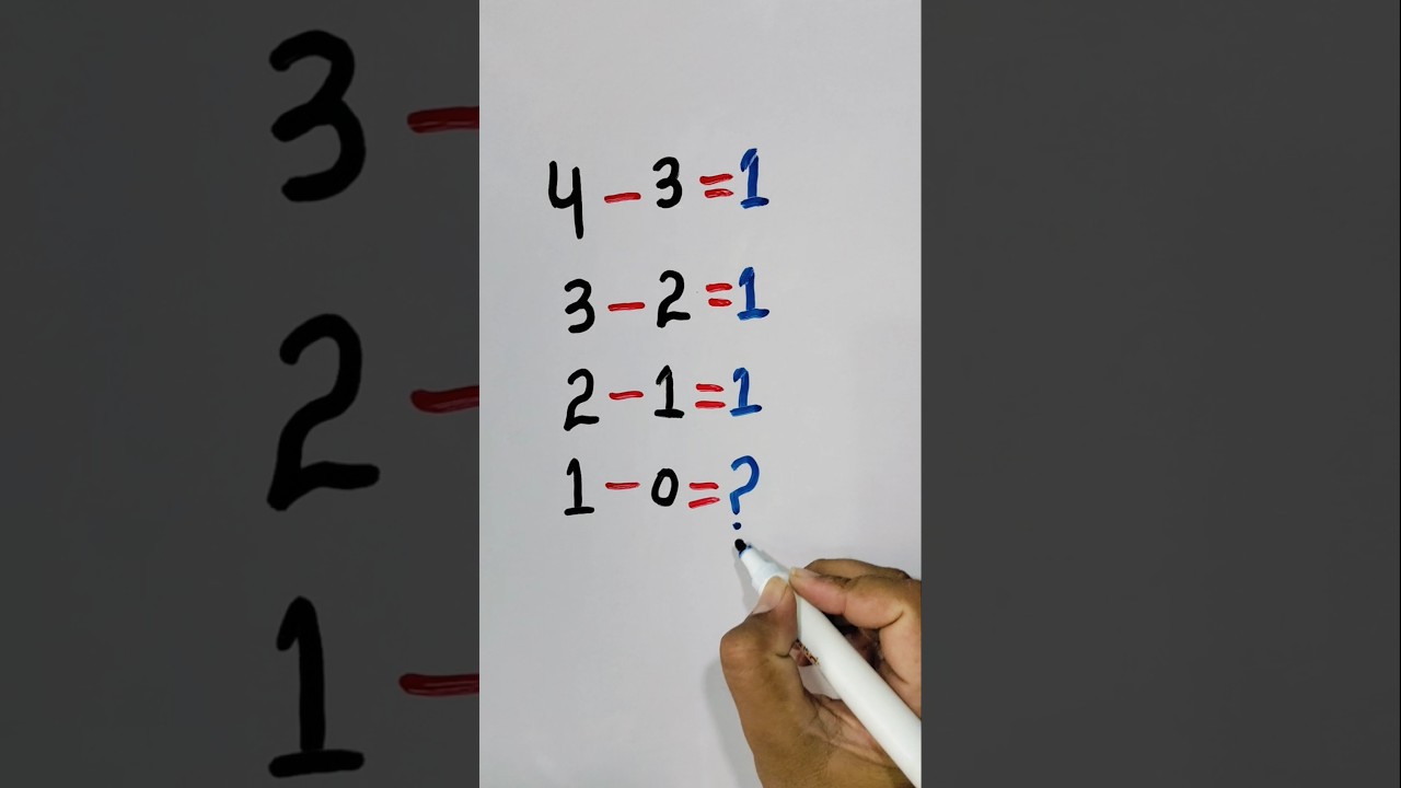 Simple Math: 1-0=? 🤔