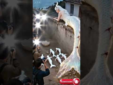 Gorgeous mother Mermaid with adorable baby girls🧜‍♀️ #mermaid #funnyshorts #shorts