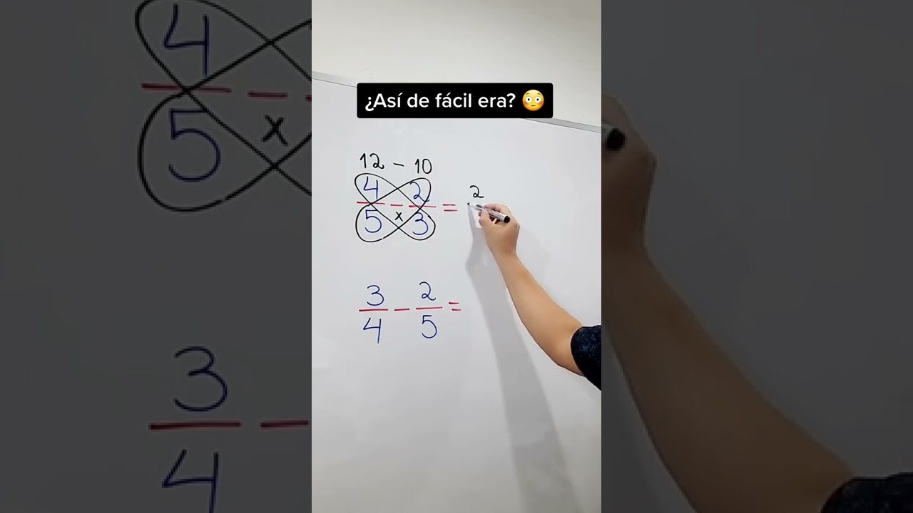 ¿Así de fácil era? | Suma y resta de fracciones