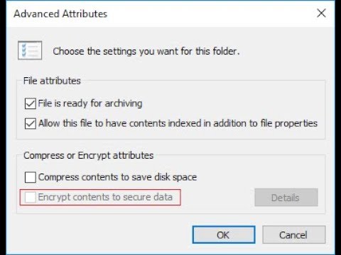 Fix Grayed Out 'Encrypt Contents' in Windows 10 🔒