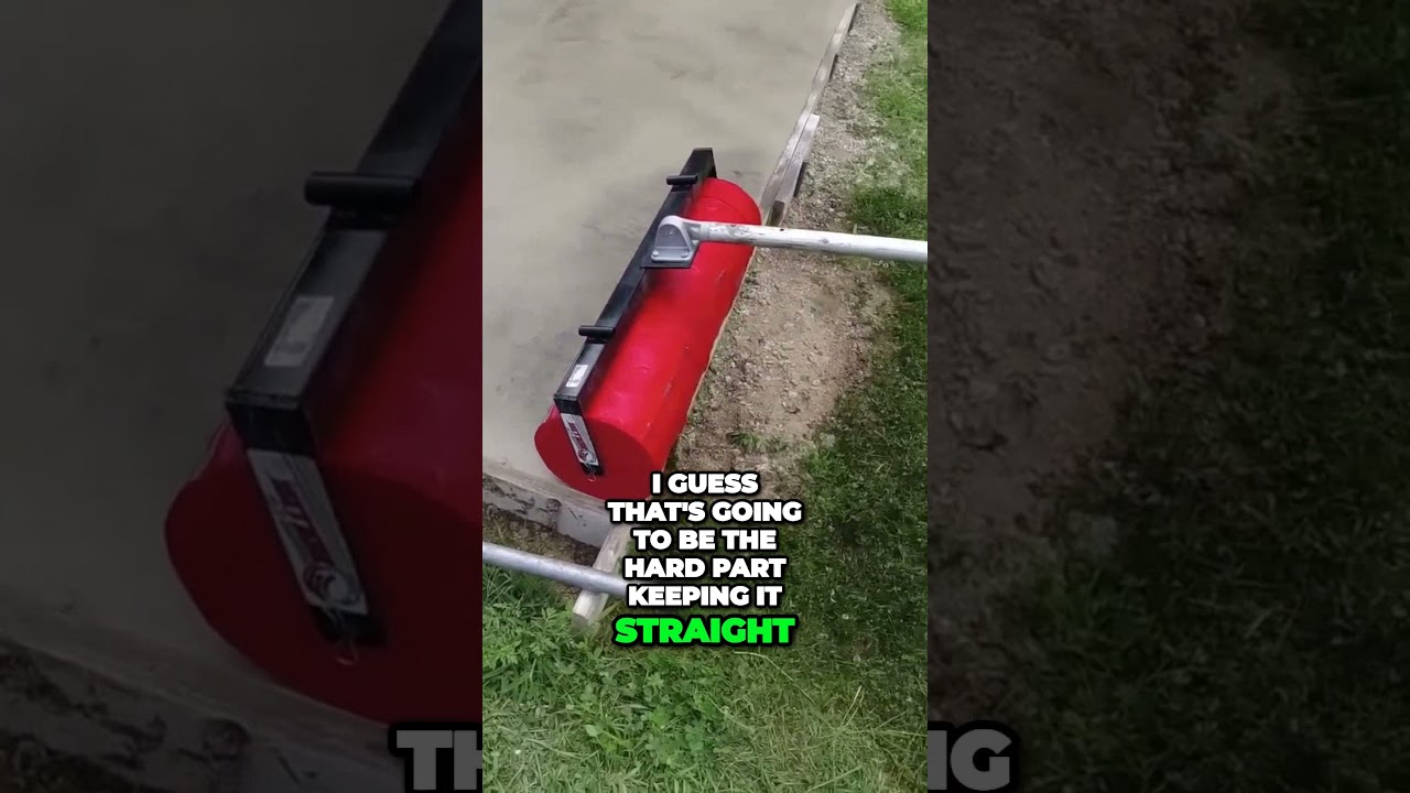 Transform Your Concrete with the Rock & Roller Stamp! 🎸 #shorts