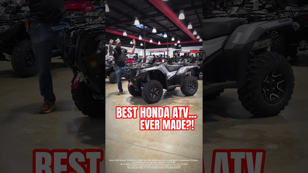 Best Honda ATV 2025: Foreman Rubicon 520 Deluxe 🚜