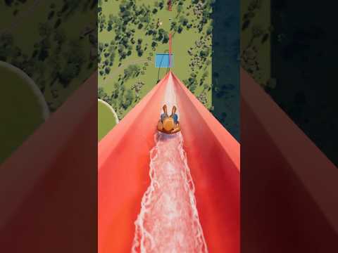 Would You Ride This Water Slide? – Planet Coaster 2 #aquapark #waterslide #shorts