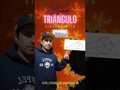 Área de um Triângulo Circunscrito em uma Circunferência !!!