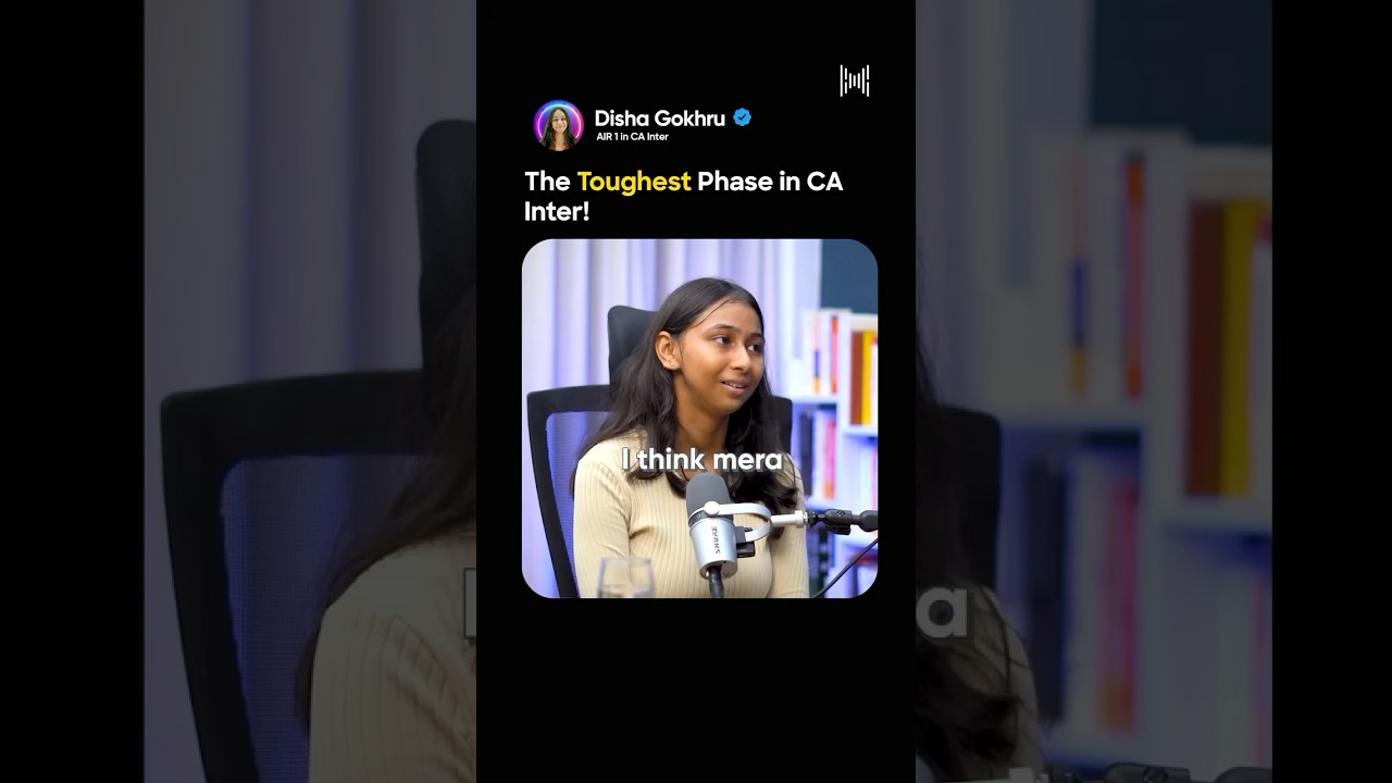 The Most Challenging Phase in CA Inter 😱