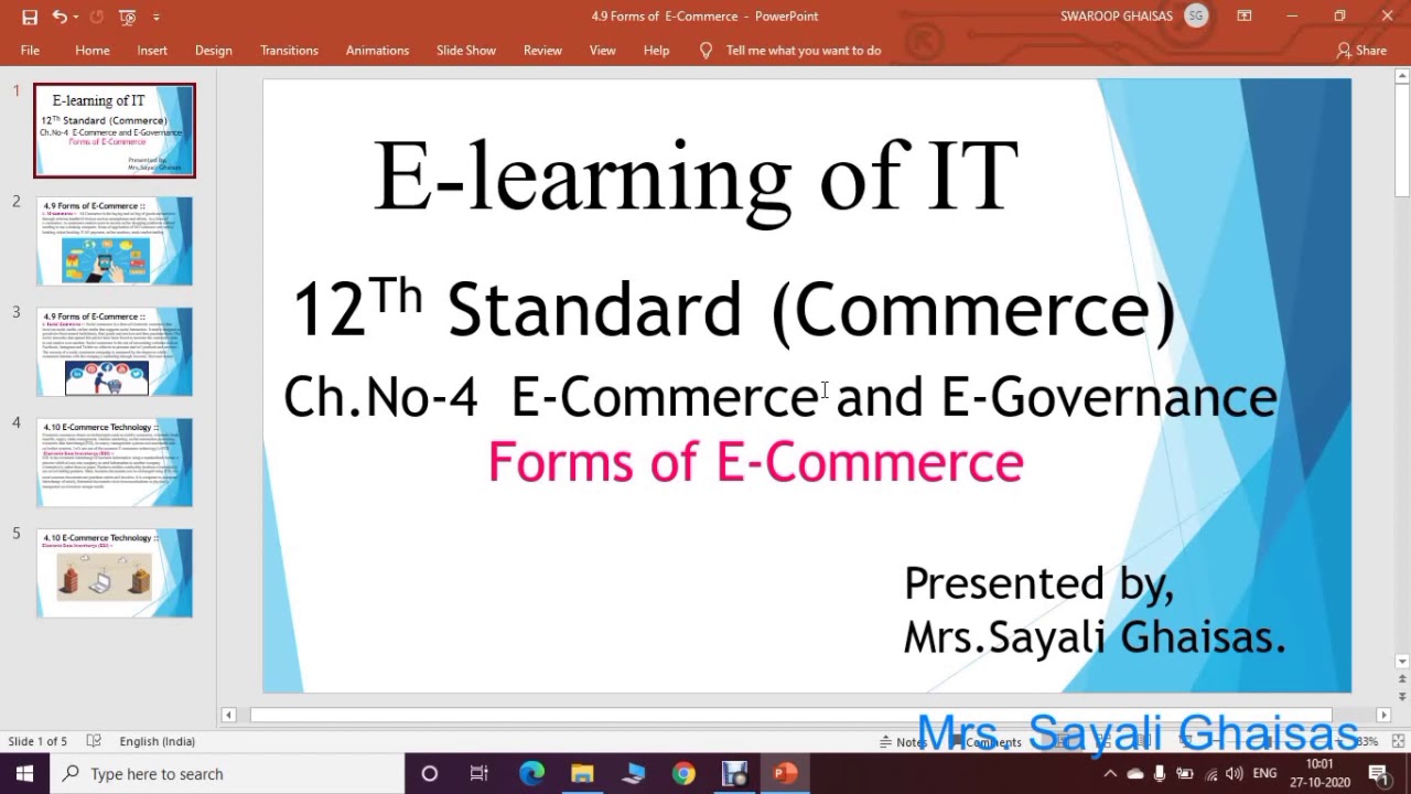 Understanding the Different Forms of E-Commerce & E-Governance 📱