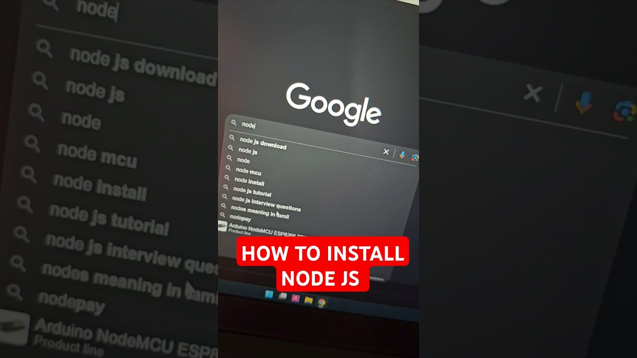 Quick & Easy Guide to Installing Node.js on Windows 11 🚀