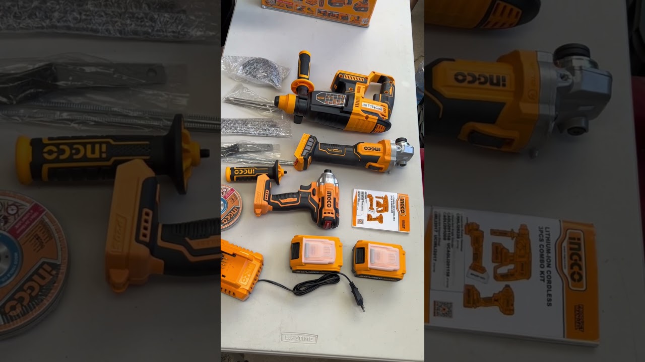Unboxing the INGCO 3-Piece Power Tool Combo Kit 🔧 | Perfect for DIY & Woodworking