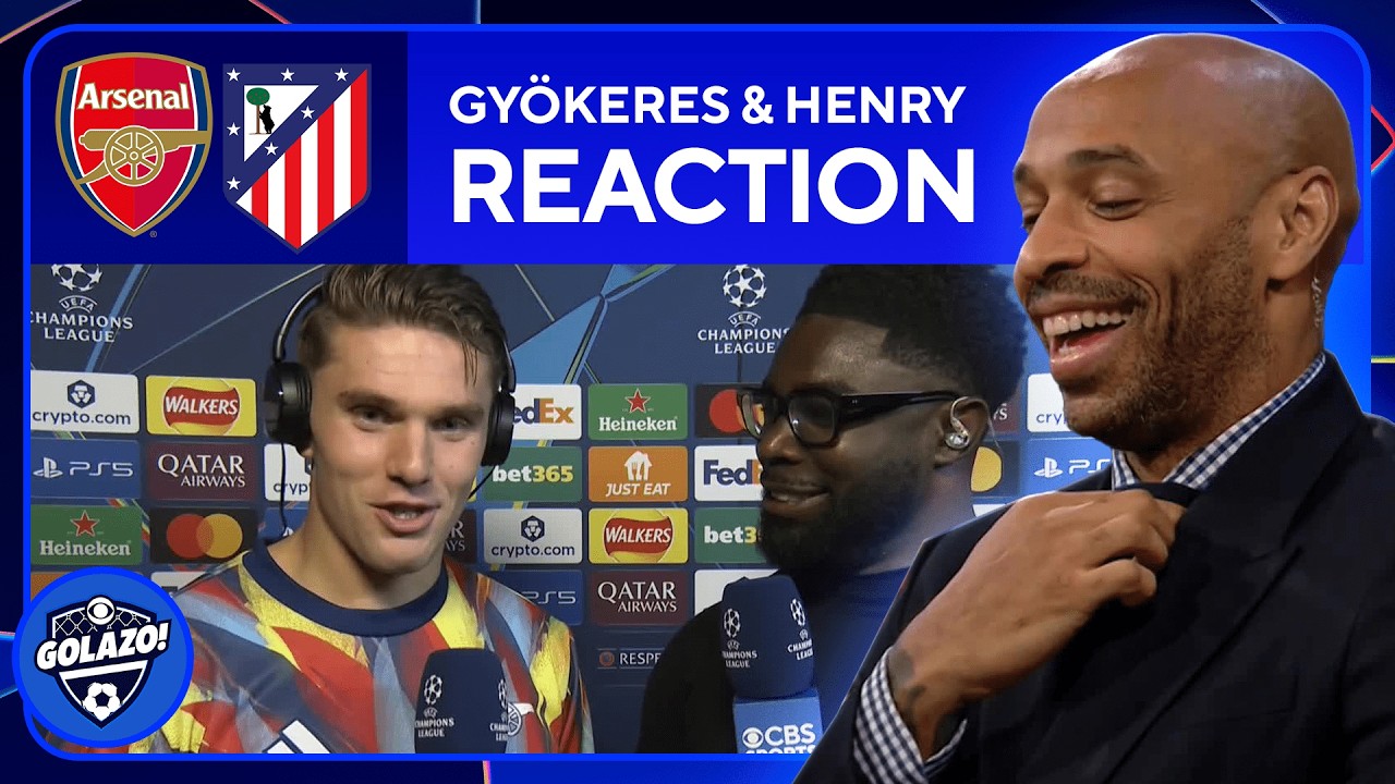 Viktor Gyökeres & Thierry Henry React to Arsenal's Thrilling Victory Over Atletico Madrid ⚽