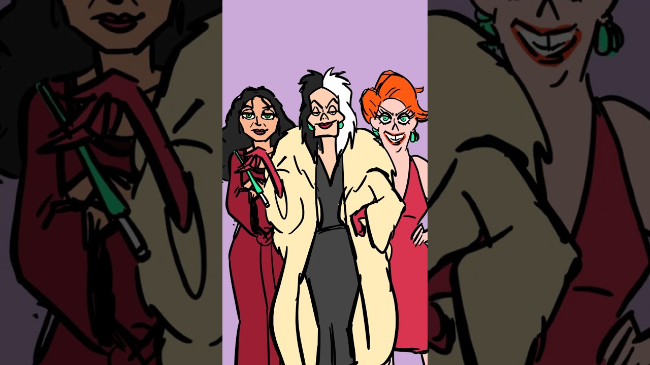 When Disney Villain females go to the club  #disney #villains  #animation #dance #parody #toonboom