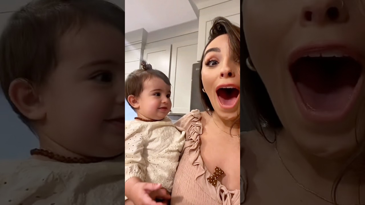 Baby says mama for the first time ❤️🥰#baby #love #mom
