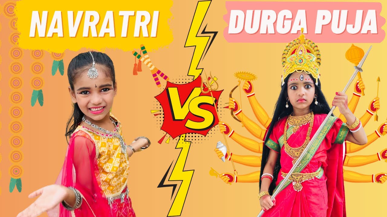 Navratri vs Durga Puja Look Challenge 😳