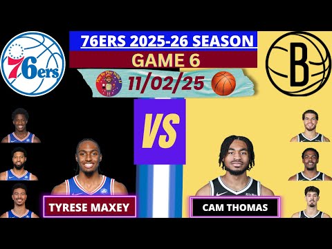 Philadelphia 76ers @ Brooklyn Nets LIVE PLAY-BY-PLAY (11-02-25) #nets #76ers #sixers