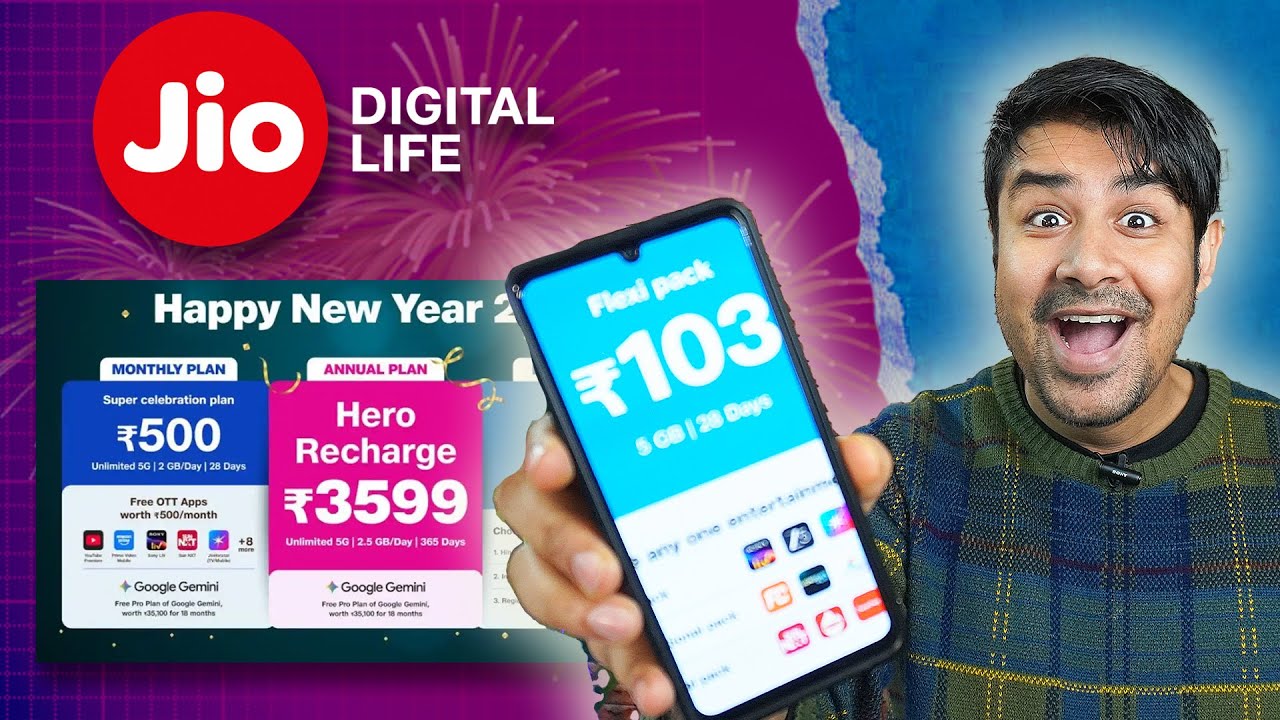 Jio Happy New Year Offer 2026 - Just ₹103 🎉