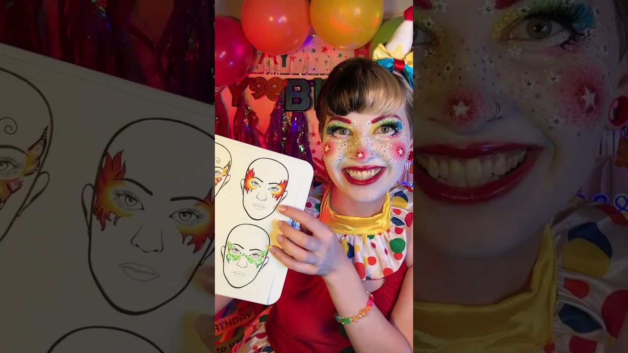 Happy Birthday! 🤡 ASMR Face Painting Clown Roleplay #asmr #asmrvideo