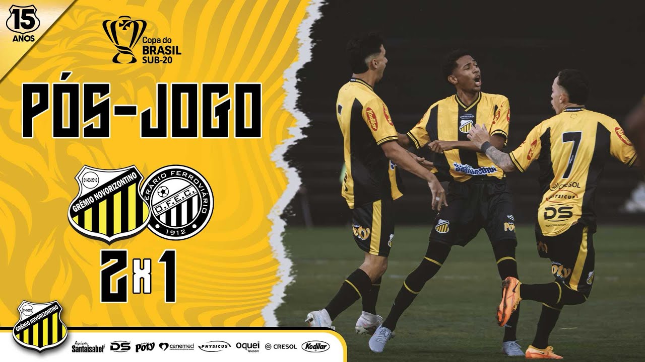 Sub-20 do Novorizontino conquista vitória sobre o Operário e avança nas oitavas da Copa do Brasil ⚽