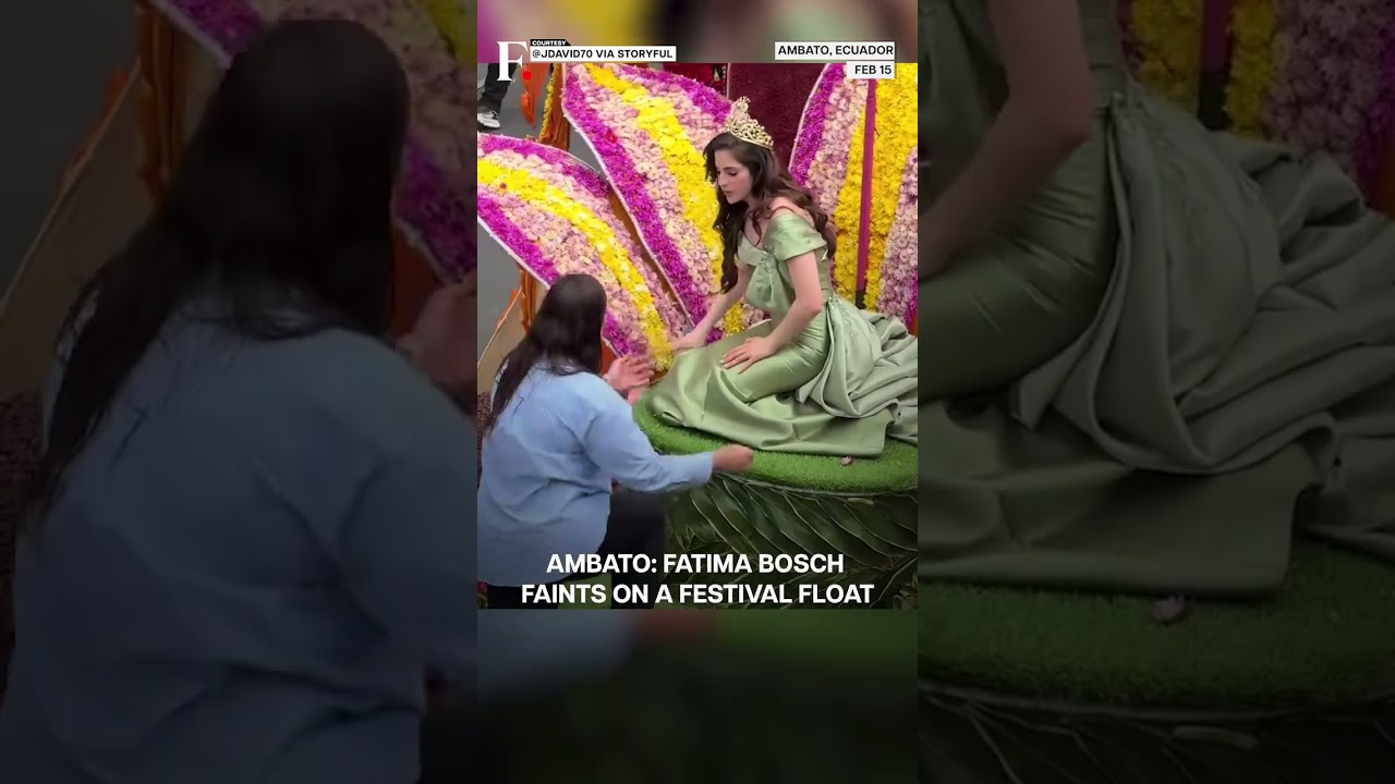 Miss Universe Fatima Bosch Collapses at Ecuador Festival