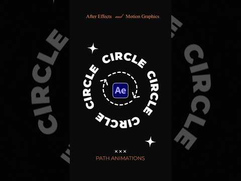 Make TEXT Revolve Around a Custom Circle Path in After Effects