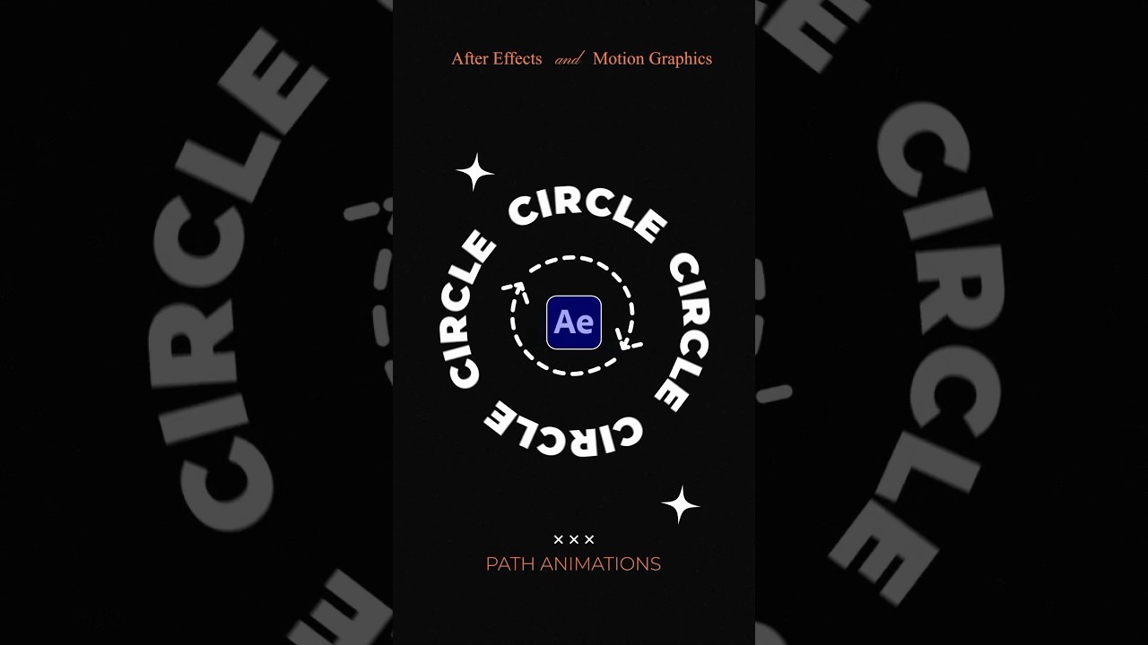 How to Make Text Revolve Around a Custom Circle Path in After Effects 🎥