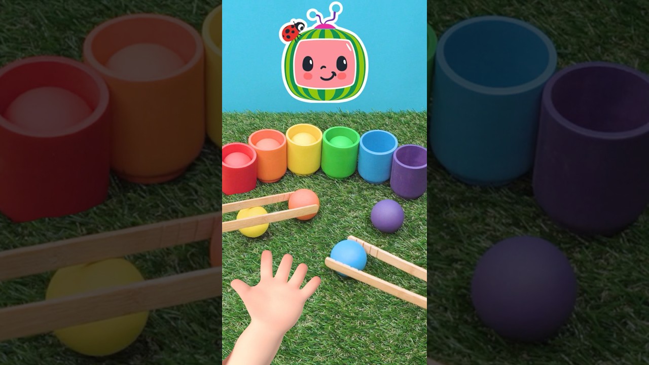 Rainbow Ball Sorting Game for Kids 🌈