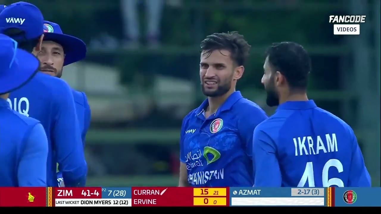 Zimbabwe vs Afghanistan 1st ODI Highlights 2024 🏏